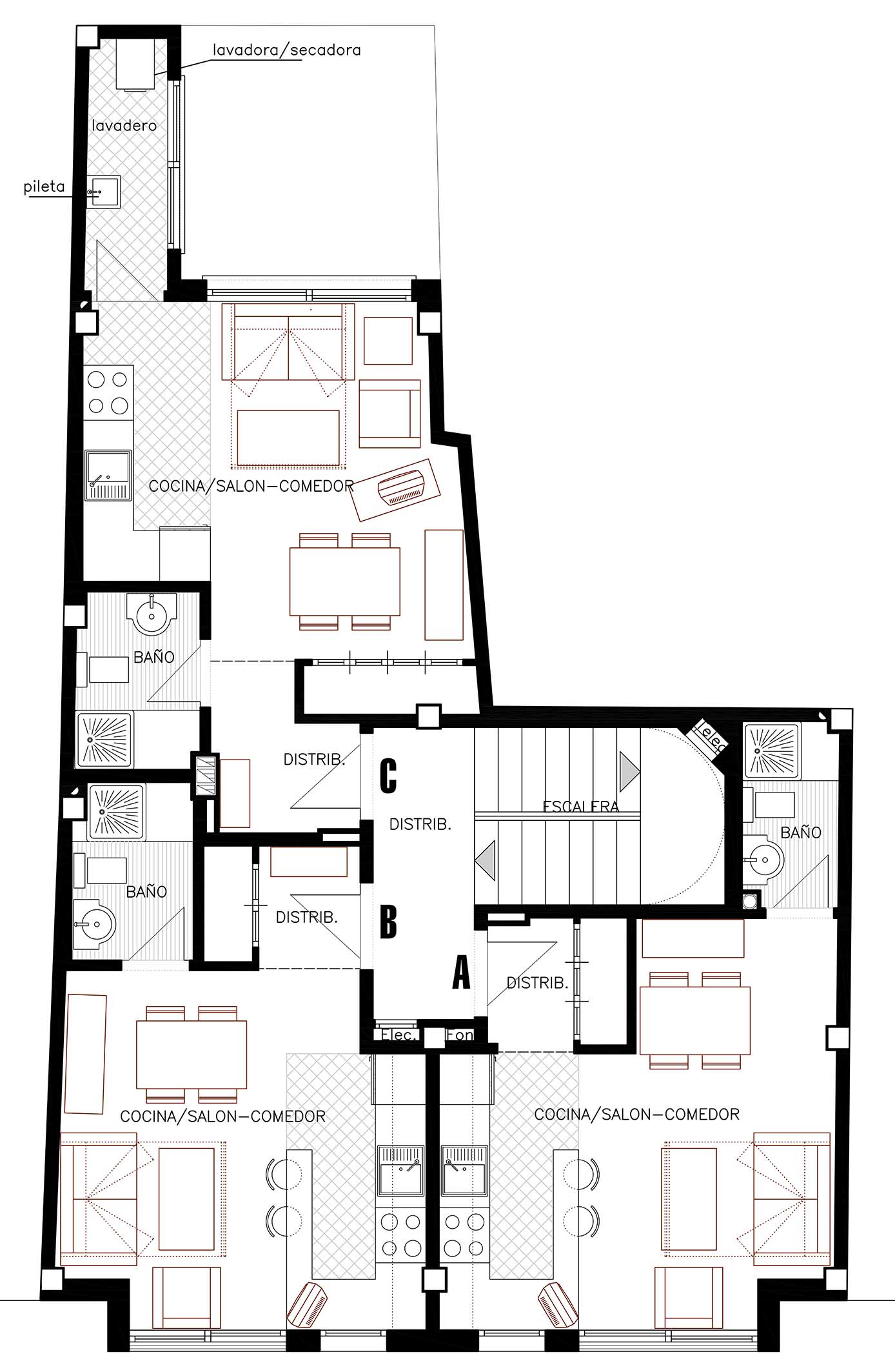 Plano de planta primera